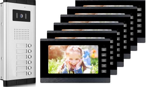 6 Units Apartment Video Intercom System